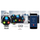 Smartwatch Giewont GW450-5, mat rrahjet e zemrës, Bluetooth, argjendt me rrip të zi