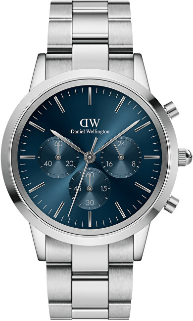 Orë për meshkuj Daniel Wellington, e argjendtë