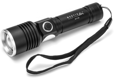 Elektrik dore taktik Tactical Rechargeable, 500LM, 1200mAh, alumini, i zi