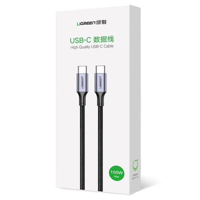 Кабел USB Ugreen USB C во USB C 3 m, 100W, црн