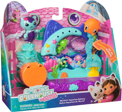 Set lodër Spin Master Gabby’s Dollhouse Mermaid Kitty World 6074163, figurina mace sirenë, për fëmijë 3+, shumëngjyrësh