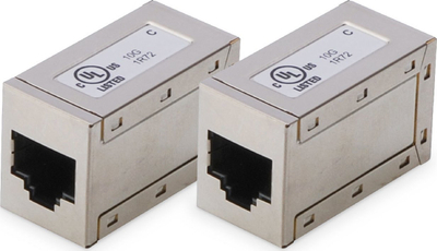 Kuple rreti Digitus CAT 6, RJ45, të blindume, set 2 copë