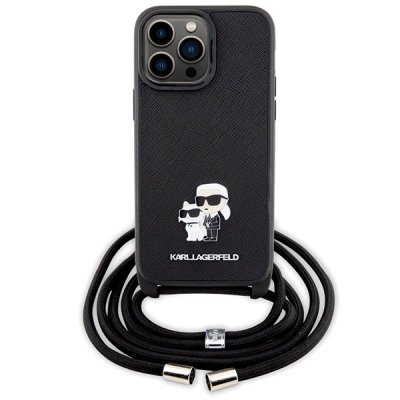 Kase telefoni Karl Lagerfeld KLHCP14XSAKCPSK, për iPhone 14 Pro Max 6.7", hardcase, e zezë