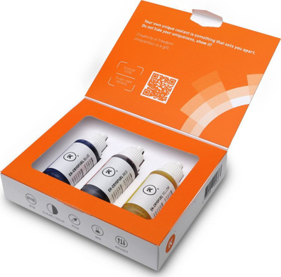 Set boje për ftohës uji EK Water Blocks EK-CryoFuel Dye Pack, 3 shishe, i shumëngjyrshëm