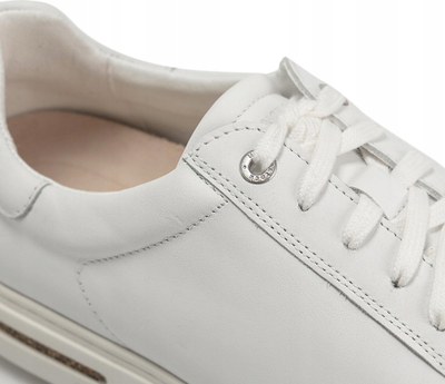 Atlete lëkure Birkenstock Bend, me shollë anatomike, të bardha
