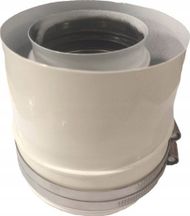 Adapter flue gaz Ariston SpiroFlex 60/100 AR, për kaldaja, i bardhë