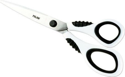Gërshërë zyre Milan, 20.5 cm, të bardha/zeza