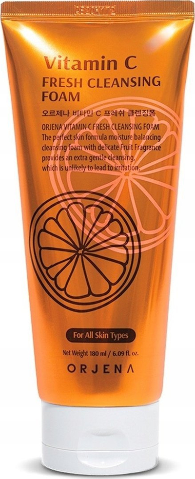 Shkumë pastruese fytyre Orjena Vitamin C Fresh, 180 ml, për lëkurë të ndritshme