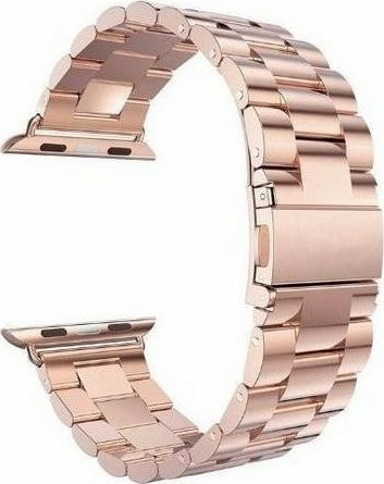 Rrip metalik për Apple Watch, 38/40/41 mm, çelik inox, rozë gold