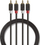 Стерео аудио кабел Nedis, 2x RCA машки на 2x RCA машки, 2m, антрацит