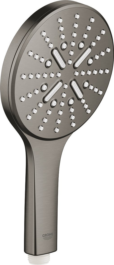 Dorezë dushi Grohe Rainshower SmartActive 130, 3 spërkatje, brushed hard graphite