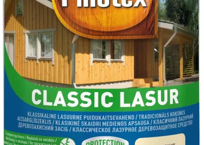 Llak druri Pinotex Classic Lasur, 1L, për jashtë, ngjyrë oregon