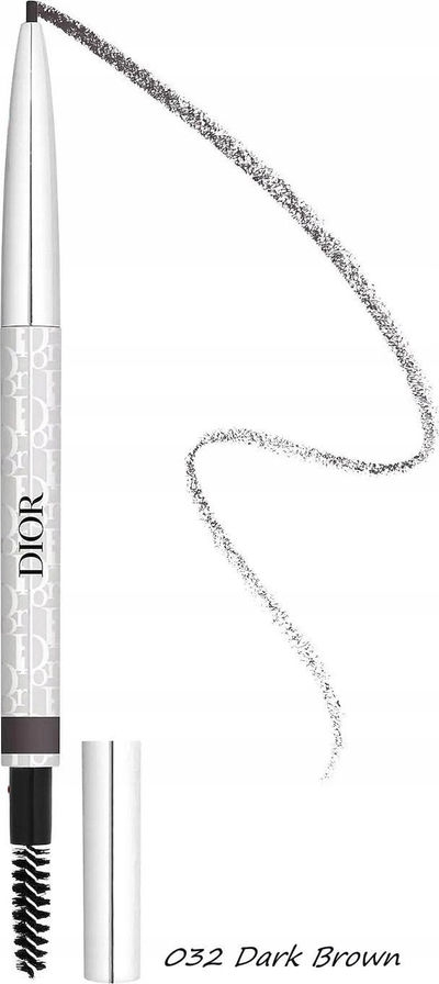 Laps vetullash Dior Diorshow Brow Styler, i hollë, i papërshkueshëm nga uji, kafe