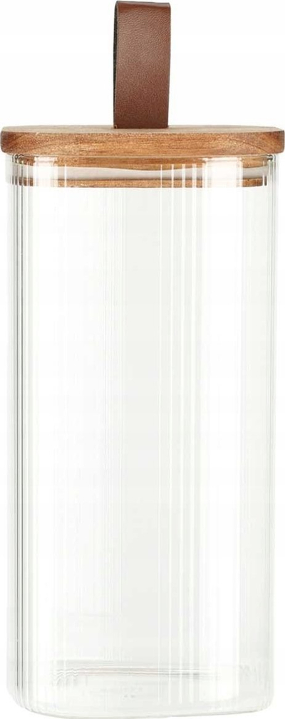 Kavanoz qelqi Koopman Neubukow, 1500 ml, kapak druri, transparent