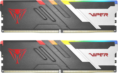 Memorie Patriot Viper Venom RGB, DDR5, 32 GB, 6200 MHz, CL40, PVVR532G620C40K