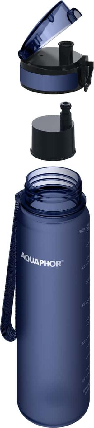 Shishe uji Aquaphor City Bottle, 500ml, filter karbon aktiv, blu navy