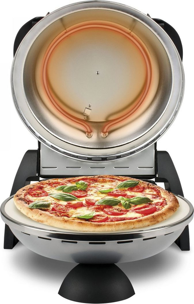 Furrë pice G3Ferrari Pizza Oven G10006, gur guri, 390°C, argjendtë
