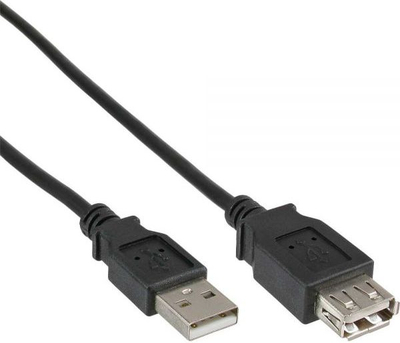 Kabllo zgjatuese USB InLine 34618B, USB A mashkull–femër, 1.8 m, e zezë
