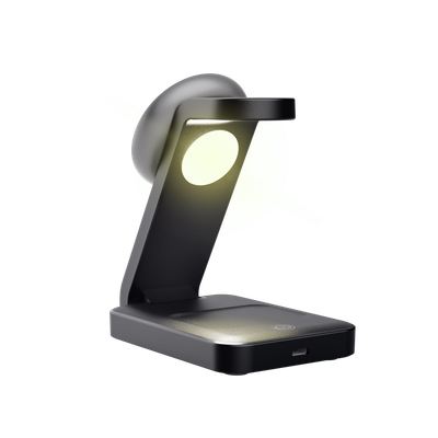 Karikues wireless 3 në 1 Trust Viro, magnetik, 20W, i zi
