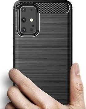 Këllëf telefoni Carbon Lux për Huawei Honor 30, TPU i butë, kundër rrëshqitjes, i zi