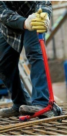 Gërshërë prerëse për kunja Knipex 760mm, çelik krom vanadium, doreza me mbështjellës plastik