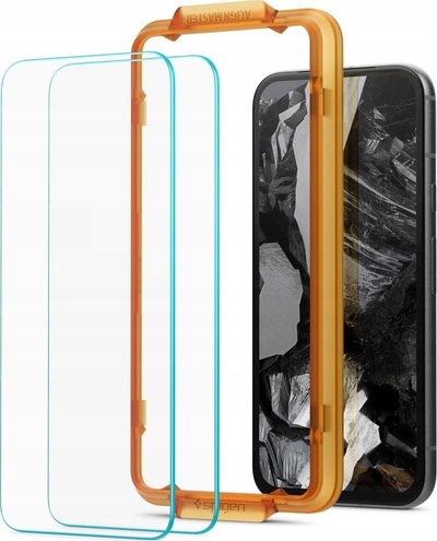 Xham mbrojtës Spigen Glas tR AlignMaster, Google Pixel 8a, 2 copë, transparent