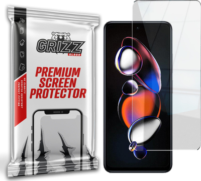 Mbrotës ekrani GrizzGlass HybridGlass për Xiaomi Redmi Note 12T Pro, xham hibrid, i tejdukshëm