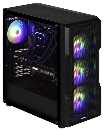 Kompjuter Actina, kasë Midi Tower, Intel Core i5-14600KF, 32GB RAM, 1TB SSD, i zi