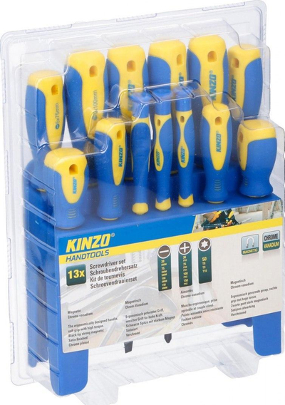 Set kaçavidash Kinzo, 13 copë, maja magnetike, me stendë