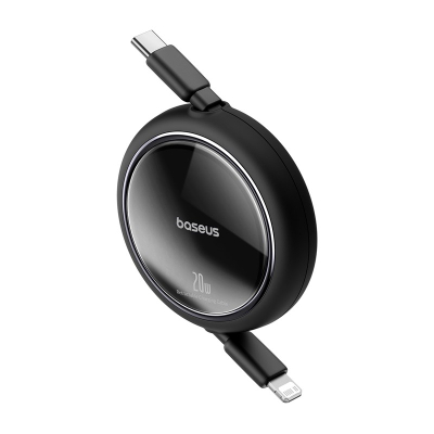 Kabllo kariku Baseus Free2Pull USB C në Lightning, 20W, 1m, e zezë