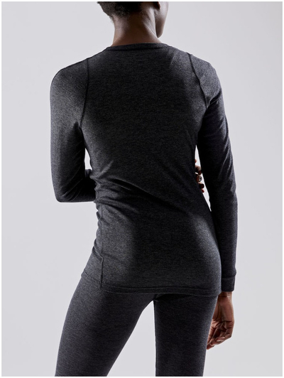 Set bazë termik Craft Core Wool Merino për femra, lesh merino, gri e errët