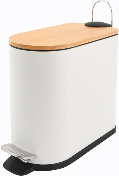 Kанта за ѓубре Domoletti D Shape T T2105MB, 5L, со педала, бела