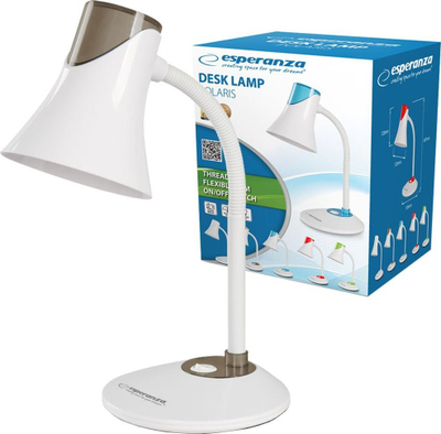 Lampë tavoline Esperanza ELD111K, E27, deri 12W, e bardhë