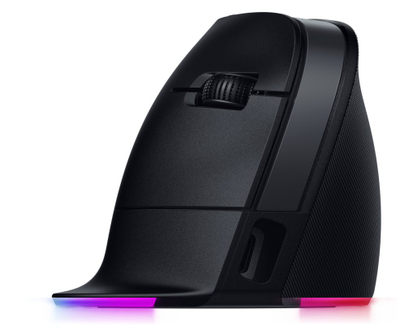 Вертикален бежичен глушец Razer Pro Click V2 Vertical, ергономски, сив