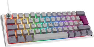 Tastierë gaming Ducky One 3 Mini Mist Grey, mekanike 60%, RGB, MX Silent Red, gri