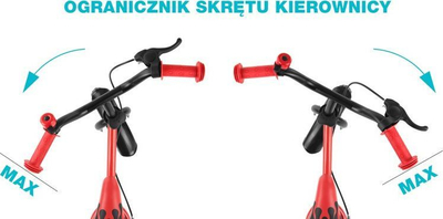 Biçikletë ekuilibri Milly Mally Dragon, ngjyrë mendre