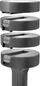 Hantela të rregullueshme Spokey Multibell SPK-944195, 2 x 2.5 kg, çelik dhe ABS, gri