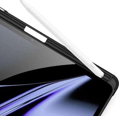 Këllëf tablet Dux Ducis Toby për Oppo Pad, me kapak Smart Case, me mbajtëse stylus, i zi
