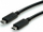 Kabllo USB STANDARD 3.2 Gen 2, USB C me USB C, 10 Gbit/s, 100W, 0.5 m, e zezë