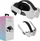 Rrip koke për VR JYS JYS-MQ010, për Meta Quest 3, ergonomik, i bardhë