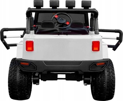 Makina elektrike për fëmijë Lean Toys WXE-1688 Strong 4x4, bateri 12V, rrota EVA, e bardhë