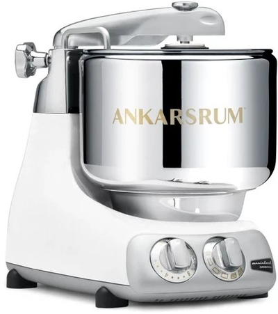 Mikser kuzhine Ankarsrum Assistant Original AKR6230, 1500W, enë inoksi, i bardhë matt