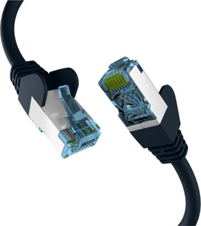 Kabllo rrjeti EFB Elektronik EC020200159, Cat7, 25 m, e zezë