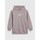 Bluzë me kapuç për goca 4F 4FJRSS25TSWSF2056, pambuk, oversize, lejla e hapur