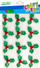Stickers dekorativë Craft with Fun Holly, vetëngjitës, motiv Krishtlindjesh, shumëngjyrësh