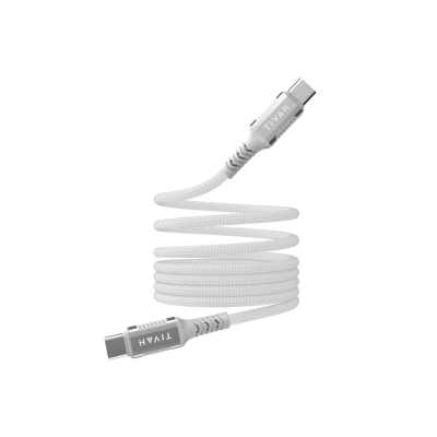 Kabllo USB C në USB C Havit CB6297, 60W, 1m, e bardhë