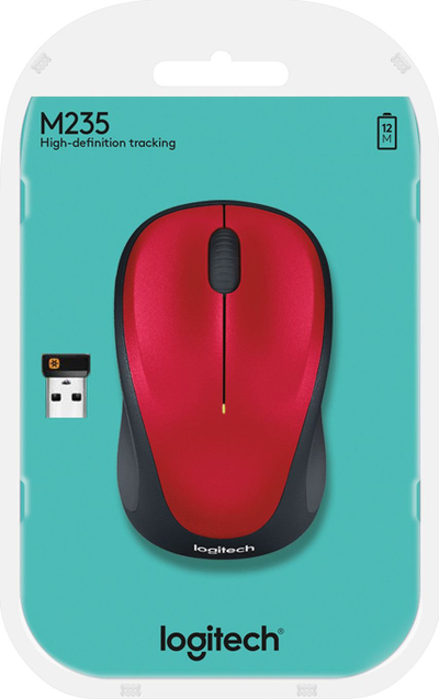 Mouse pa tel Logitech M235 me tapet Studio Series, 1000 DPI, USB, gri