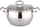 Тигањ во форма на јаболко Domoletti Persian Venetian, 2.7L, 18x11cm, иноксен челик, сребрена боја