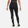 Leggins për femra Nike Sportswear Classics, bel i lartë, me logo grafike, të zeza