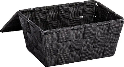 Shportë ruajtje Wenko Adria 22197100, plastike, 19 x 10 x 14 cm, e zezë